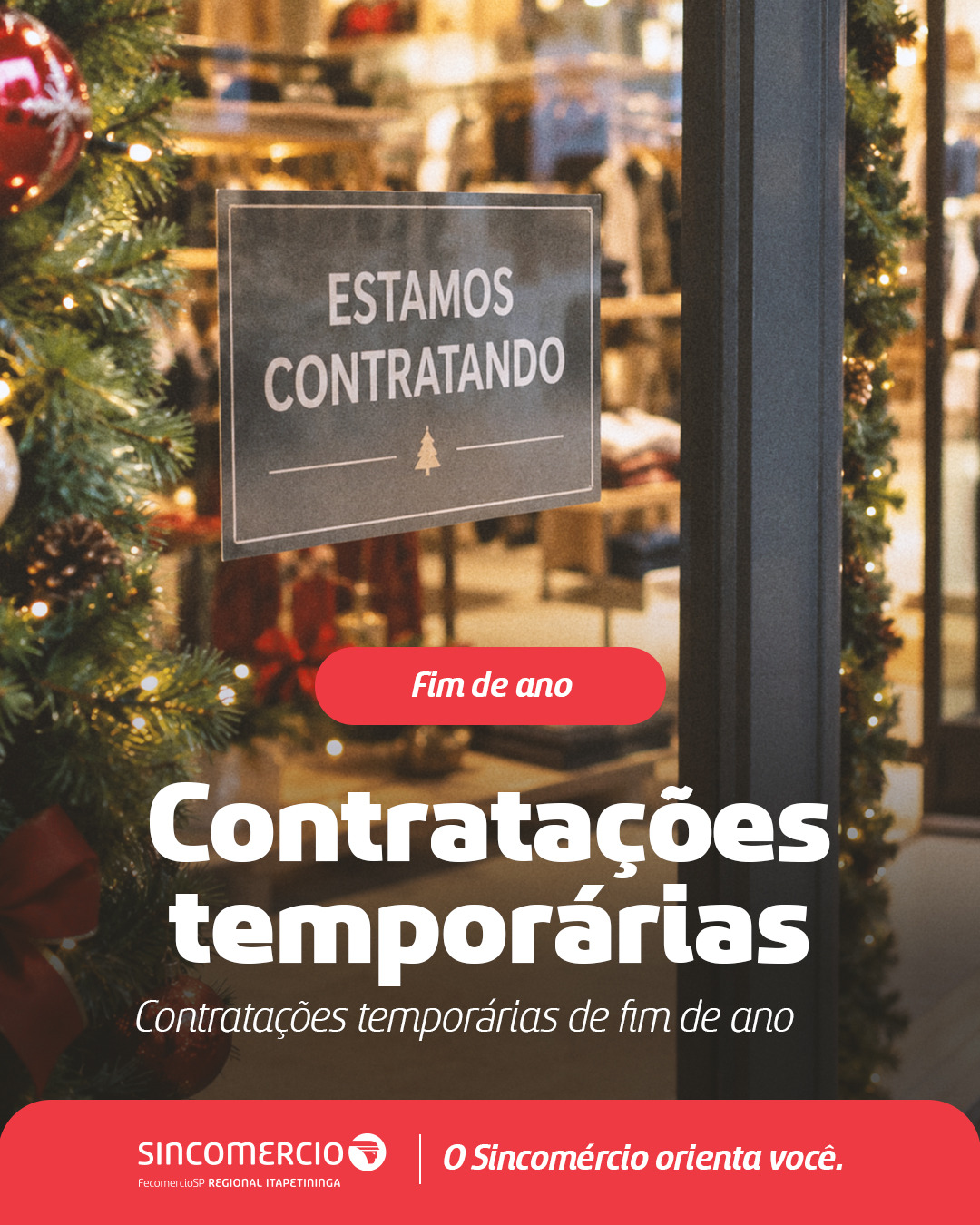 CONTRATAÇOES TEMPORARIAS EM FINAL DE ANO
